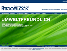 Tablet Screenshot of frigoblock.com